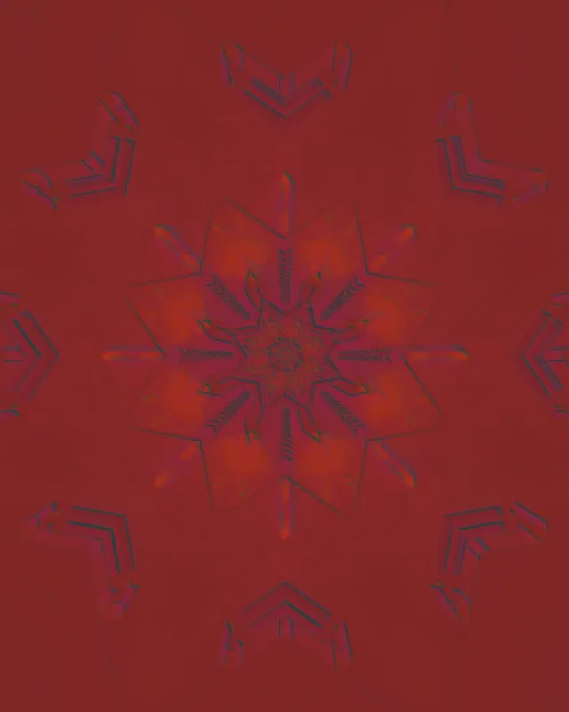 Grimizna Snežna Pahulja Fraktal Neon Tunel VJ Loop 4:5 Instagram 60fps Čuvar Ekrana