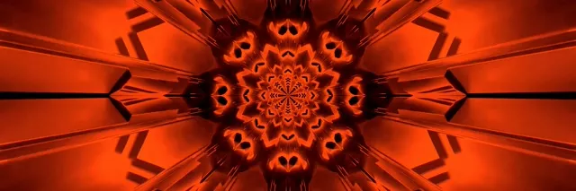 อุโมงค์นีออนแดงมณฑล สกรีนเซฟเวอร์ 3:1 ไตรเปิลไวด์ 60fps VJLoops