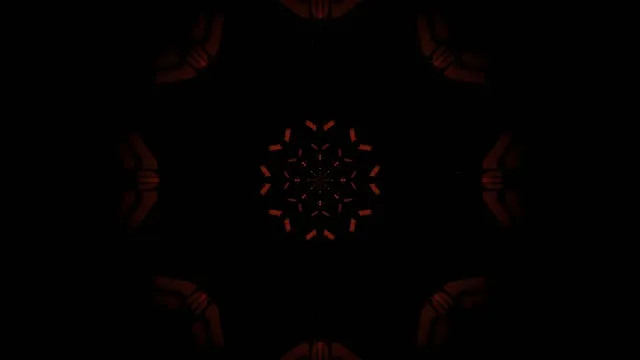 Red Neon Mandala VJ Loop 4K 60fps | Geometric