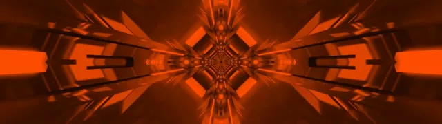 Red Neon Tunnel Kaleidoscope Vortex | 32:9 Ultrawide 60fps Screensaver Loop