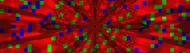 Terowong Neon Merah Kaleidoskop VJ Loop 32:9 Super Ultrawide 60fps Screensaver