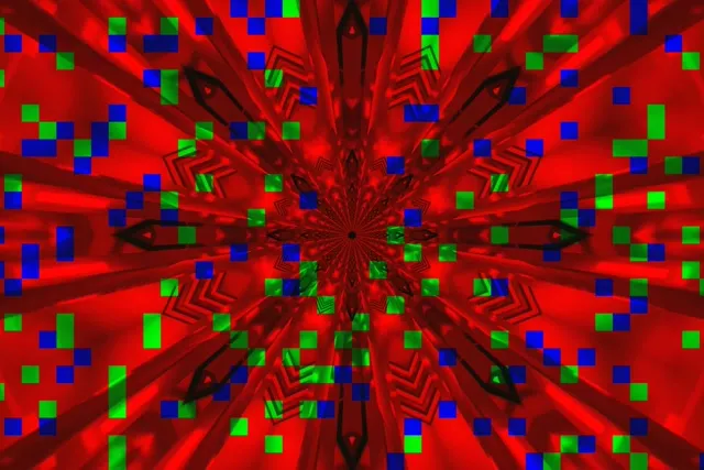 Neónový Tunel Červený Kaleidoskop Výbuch VJLoops 3:2 Surface 60fps Šetrič Obrazovky