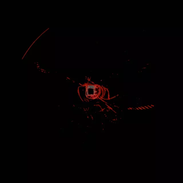 Rød Neon Tunnel 60fps 1:1 kvadrat Pauseskærm VJ Loop