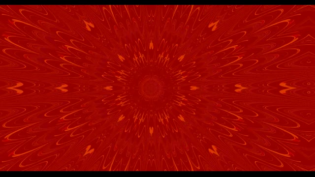 Red Neon Tunnel 60fps with Radiating Light Rays and Symmetrical Patterns