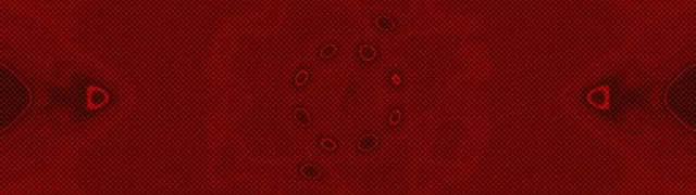 Roter Neon Tunnel Punkt Kreis Wirbel Bildschirmschoner 32:9 Super Ultrawide 60fps VJ Loop