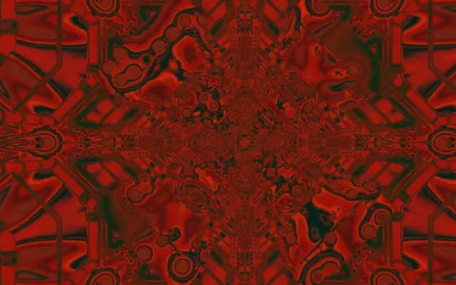 Tunnel ya Neon Nyekundu Fractal Kaleidoscope Vj Loop 16:10 Macbook 60fps Screensaver