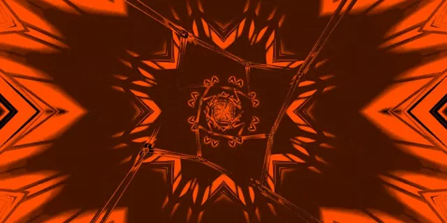 紅色星形萬花筒霓虹隧道 VJ Loop 2:1 Univisium 60fps 螢幕保護程式