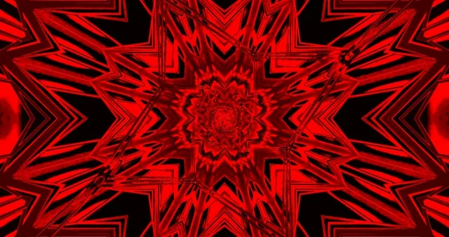 Punainen Neon-tunneli Kaleidoskooppi 4K UHD 60fps Näytönsäästäjä VJ Silmukka