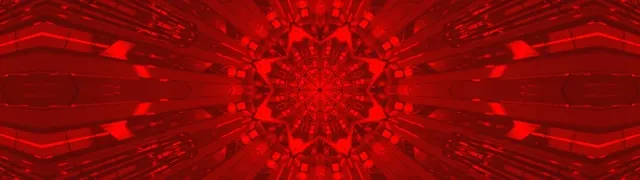 Punane Fraktaal Kaleidoskoop Neon Tunnel 32:9 Super Ultrawide 60fps Ekraanisäästja VJ Loop