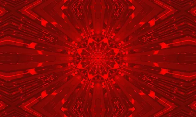 紅碎形萬花筒霓虹隧道 VJ Loop 5:3 寬螢幕 60fps 螢幕保護程式