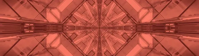 Neon Tunnel Punane Kaleidoskoop Täht Plahvatus VJ Loop 32:9 Ülilai 60fps Ekraanisääst