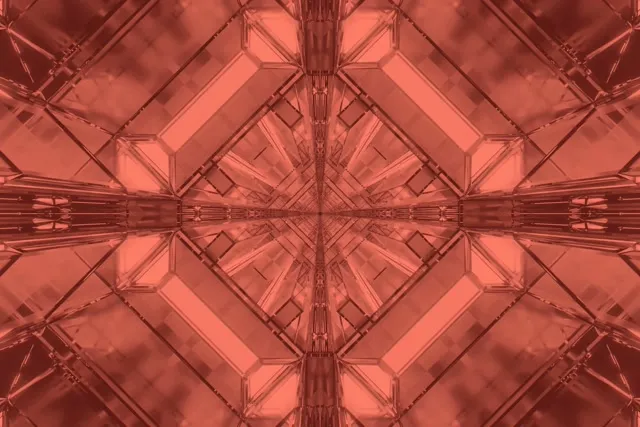 تونل نئون کالیدوسکوپ ستاره قرمز انفجار VJ Loop 3:2 Surface 60fps Screensaver