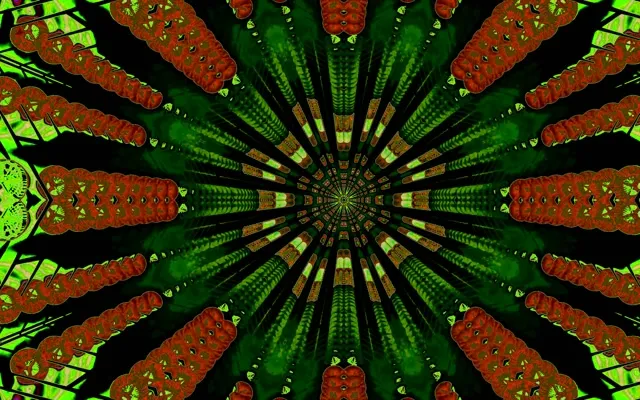 霓虹隧道红色万花筒爆发 VJLoops 60fps 16:10 MacBook屏保