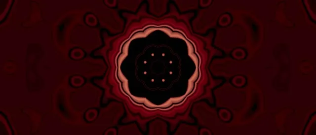 नियॉन टनल लाल कैलिडोस्कोप बर्स्ट VJ लूप 21:9 Ultrawide 60fps स्क्रीनसेवर