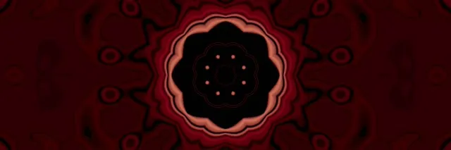 Neon Tunnel Rdeča Kaleidoskop Zvezda 3:1 Triple Wide 60fps Zaslonski Varčevalnik VJ Loop