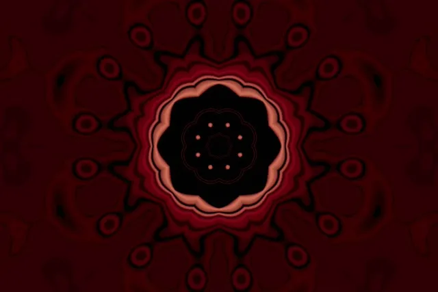 নিয়ন টানেল লাল ক্যালিডোস্কোপ স্টার VJ Loop 3:2 সারফেস 60fps স্ক্রিনসেভার