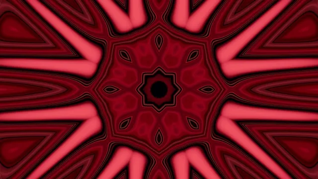 Rød Neon Tunnel Kaleidoskop 4K UHD 60fps Skjermsparer VJ Loop