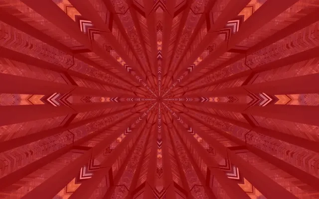 Κόκκινο Fractal Καλειδοσκόπιο Neon Tunnel Vj Loop 16:10 Macbook 60fps Προφύλαξη Οθόνης