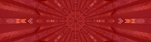 Crveni Kaleidoskop Zvijezda Neon Tunel Vj Loop 32:9 Super Ultrawide 60fps Čuvar Zaslona