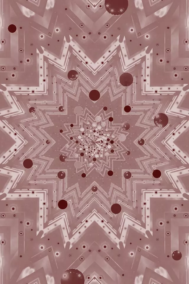 Neon Tunnel Star Burst Kaleidoscope Vj Loop 2:3 Photo Portrait 60fps Screensaver