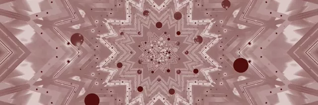 霓虹隧道星形萬花筒 VJ 迴圈 3:1 三倍寬 60fps 螢幕保護程式