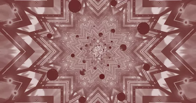 Kırmızı Neon Tunnel Kaleidoscope 4K UHD 60fps VJ Loop Screensaver PC