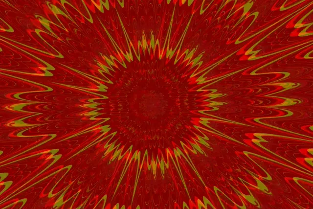 Red Neon Tunnel Kaleidoscope Burst VJ Loop 60fps 3:2 Screensaver