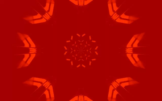 Économiseur d'écran Tunnel Néon Rouge Kaléidoscope 16:10 MacBook 60fps VJ Loop