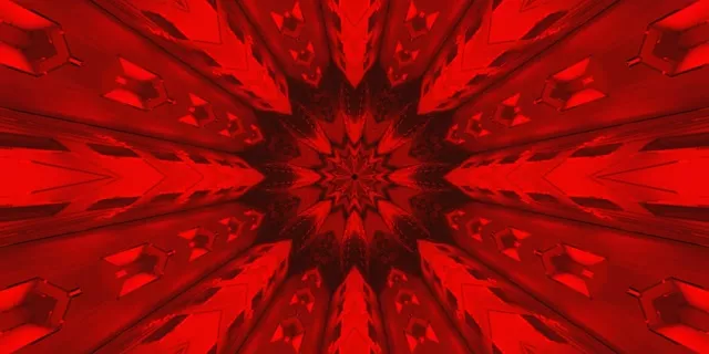 Czerwony Neonowy Tunel Kalejdoskop Wygaszacz 2:1 Univisium 60fps VJ Loop