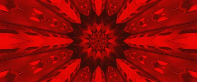 Tunnel Neon Rosso Caleidoscopio Screensaver 2.39:1 Cinemascope 60fps VJ Loop