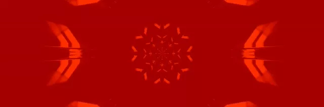 रेड नियोन टनल कैलाइडोस्कोप स्क्रीनसेवर 3:1 ट्रिपल वाइड 60fps VJ Loop