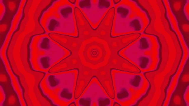 Red Neon Tunnel Kaleidoscope Screensaver 4K UHD 60fps VJ Loop
