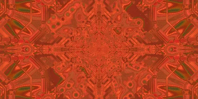 Красный калейдоскоп неоновый туннель Vj Loop 2:1 Univisium 60fps заставка