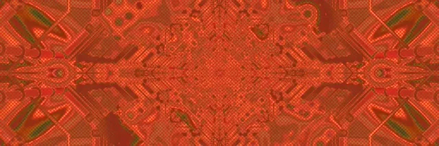 Rdeč Kaleidoskop Neon Tunel VJ Loop 3:1 Triple Wide 60fps Ohranjevalnik Zaslona