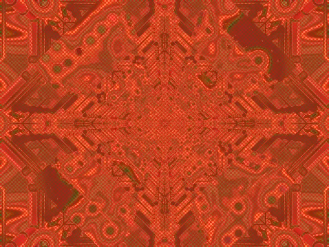 Neon Tunel Crveni Kaleidoskop Mreža 4:3 Klasični 60fps Čuvar Ekrana Vj Loop