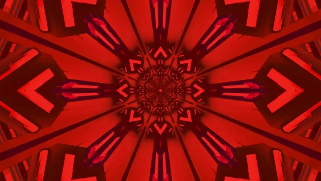 Rooi Neon Tonnel Kaleidoskoop Skermbeskermer 4k UHD 60fps Vj Loop