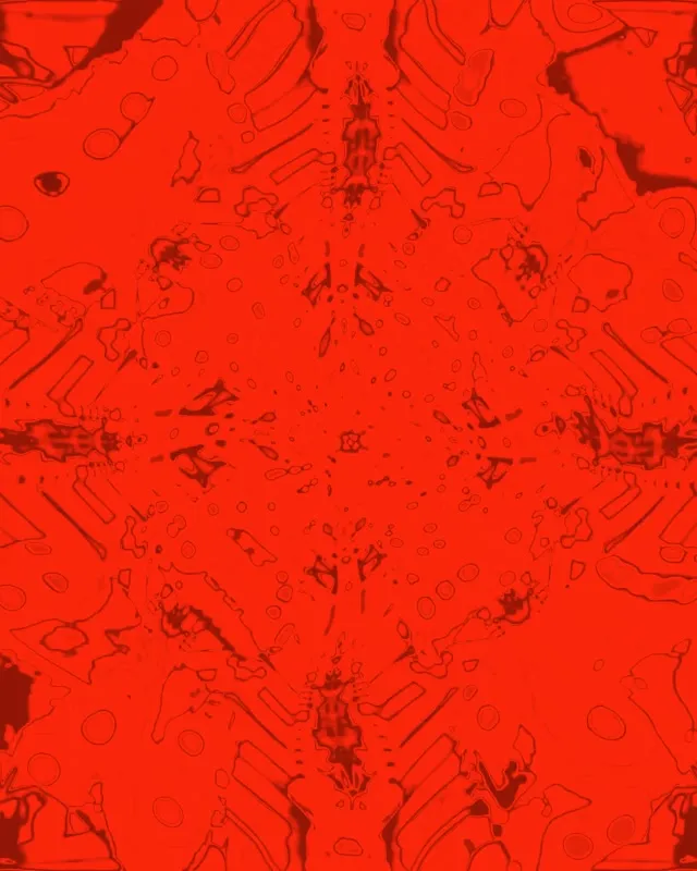 Raudonas Fraktalas Kaleidoskopas Neon Tunelis VJ Loop 4:5 Instagram 60fps Ekrano Užsklanda