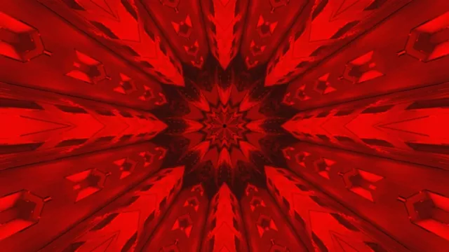 Red Neon Tunnel Kaleidoscope Screensaver 4K Uhd 60Fps Vj Loop