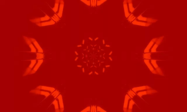 Piros Neon Alagút Kaleidoszkóp Képernyővédő 5:3 Széles 60fps VJ Loop PC