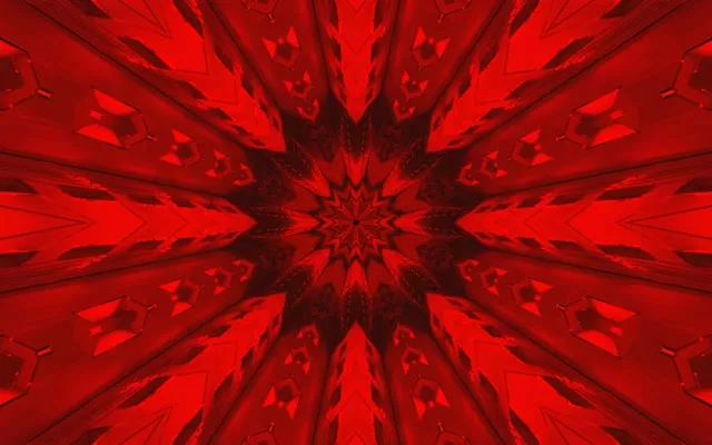 تونل نئون قرمز کالیدوسکوپ محافظ صفحه 60fps 16:10 مک‌بوک VJ Loop