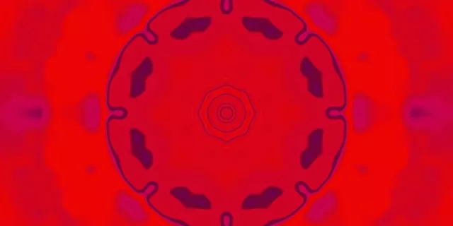 Hầm Neon Đỏ Kaleidoscope VJLoops 2:1 Univisium 60fps Screensaver