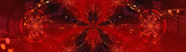 Red Neon Tunnel Kaleidoscope Vortex 32:9 Ultrawide 60fps Screensaver Loop