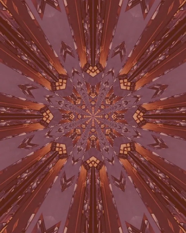 Neon Tunnel Kaleidoscope Vortex | 4:5 Instagram 60fps Screensaver