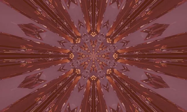 Kaleidoscope Neon Tunnel 5:3 Wide 60fps Screensaver VJ Loop
