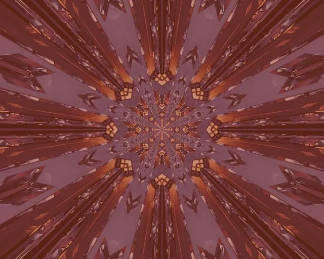 5:4 Industrial Neon Tunnel Screensaver 60fps Radiant Kaleidoscope VJ Loop