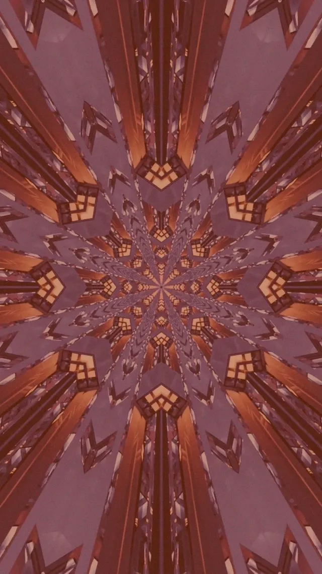 Fraktāļu Kaleidoskops Neon Tunnel 9:16 Reels 60fps VJLoops Screensaver