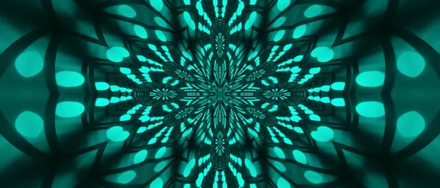 Piros Fraktál Kaleidoszkóp Neon Alagút Vj Loop 21:9 Ultrawide 60fps Képernyővédő