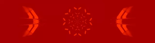 Röd Neon Tunnel Mandala Skärmsläckare 32:9 Super Ultrawide 60fps VJ Loop