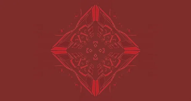 Gorri Neon Tunela Mandala Pantaila-babeslea 4K UHD 60fps VJLoops