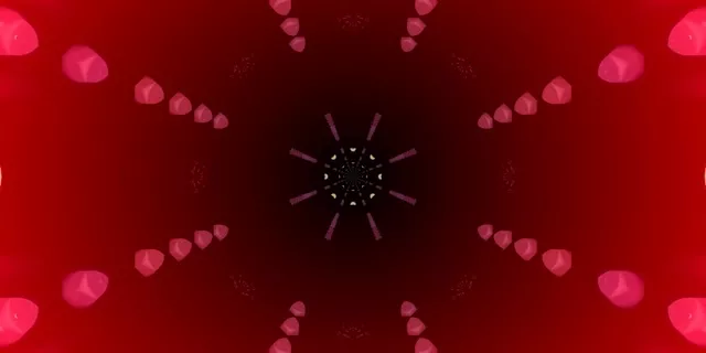 Neon Tunnel Kaleidoscope Vortex | 2:1 Univisium 60fps Screensaver Loop